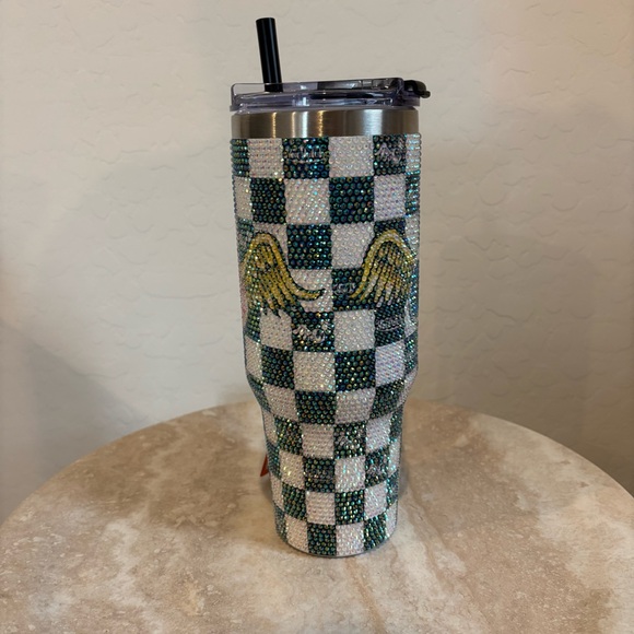 Von Dutch eyeball logo crystallized tumbler cup - Picture 4 of 10